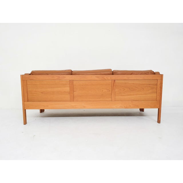 Vintage 2343 Sofa in Cognac Leather by Børge Mogensen for Fredericia, Denmark, 1960s For Sale - Image 6 of 16