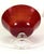 1960s 1960s Large Ruby Red Pedestal Centerpiece Bowl For Sale - Image 5 of 6