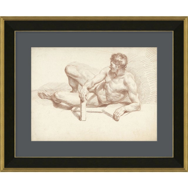 Figurative Matteo Framed Art Print by David Phoenix For Sale - Image 3 of 3