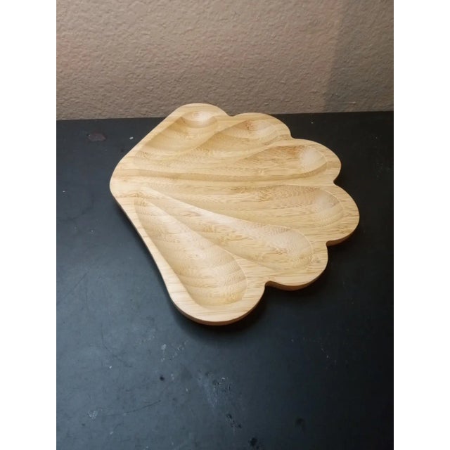 1980s Gorgeous Beachly Bamboo Shell Tray For Sale - Image 4 of 6
