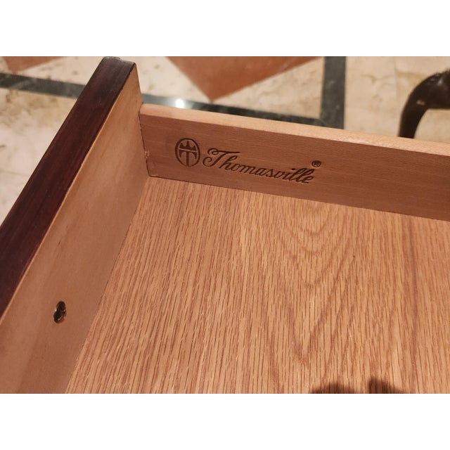 Thomasville Inlay Drop-Leaf Pembroke End Table For Sale - Image 10 of 11