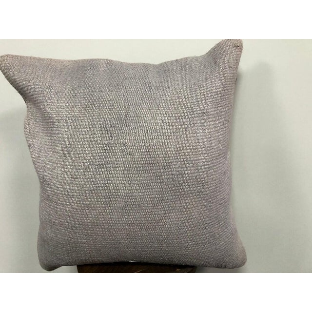Vintage Grey Hemp Pillow Cover, 1950 For Sale - Image 4 of 6