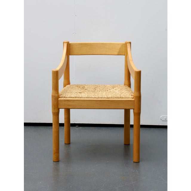 Mid-Century Modern Carimate Carver Chairs attributed to Vico Magistretti for Cassina, 1960s, Set of 2 For Sale - Image 3 of 11