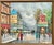 Impressionist Painting O/C Mid-Century French Impressionist Street Scene, Montmartre — Jacques Marchand (B. 1932) For Sale - Image 3 of 6