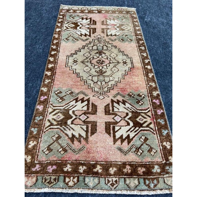Contemporary Turkish Yastik Rug 1'5" x 2'11" For Sale - Image 3 of 5