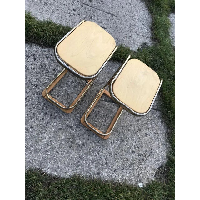 Mid-Century Italian Side Tables with Magazine Rack, 1950s Set of 2 For Sale - Image 11 of 14