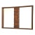 1970s Brutalist MCM Walnut Mirror For Sale