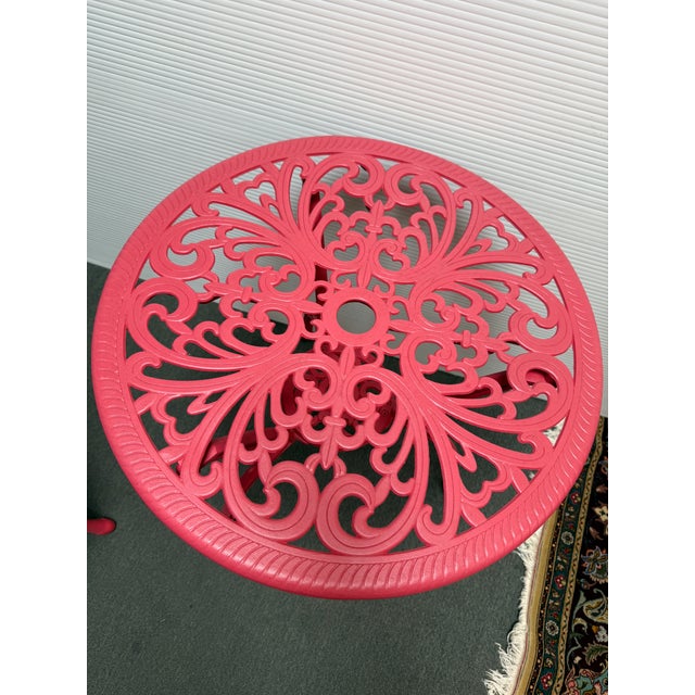 2010s Alfresco Home Bistro Table + Chairs, Set of Three For Sale - Image 5 of 12