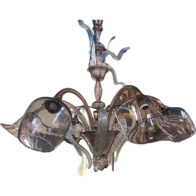 Venetian Chandelier in Murano Glass, 1940s For Sale - Image 9 of 18