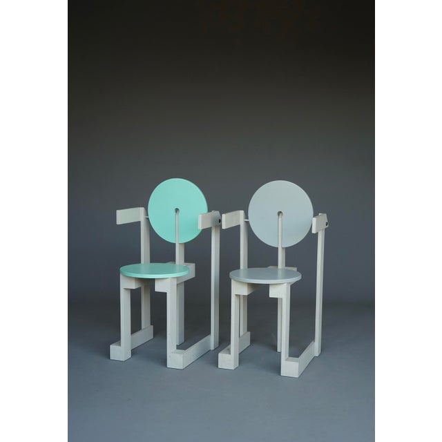 Wood Vintage Dining Chairs by Henk Lampe, 1979, Set of 2 For Sale - Image 7 of 18