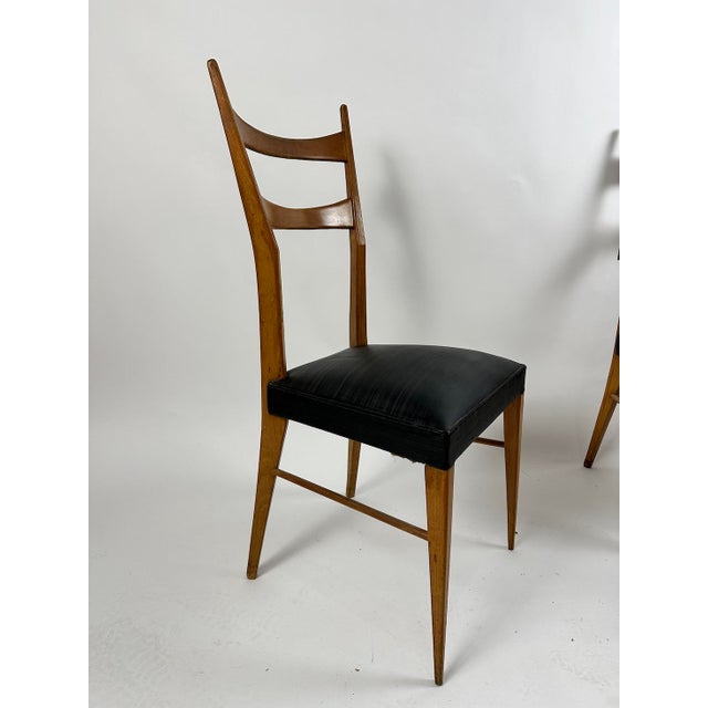 Mid-Century Modern Mid-Century Italian Chairs, 1950s, Set of 4 For Sale - Image 3 of 11