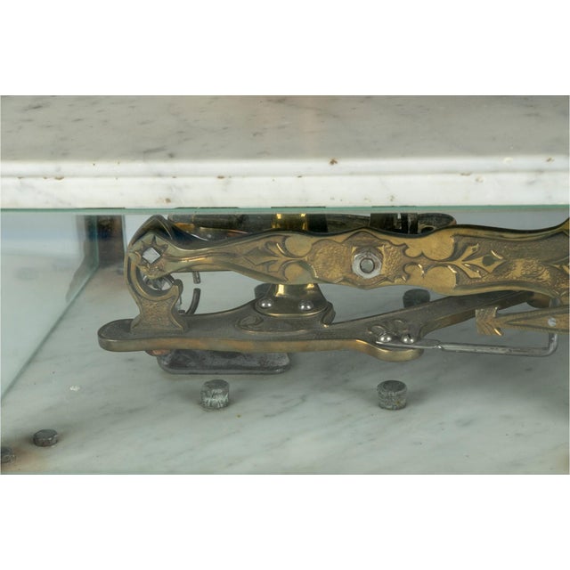 19th Century Marble and Brass French Balance Scales For Sale - Image 4 of 13