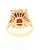 2020s 6.97 Carat Garnet Sapphire Diamond Yellow Gold Cocktail Ring For Sale - Image 5 of 6