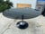 1970s Vintage Mid Century Modern Smoked Glass Chromcraft Oval Tulip Table For Sale - Image 5 of 12