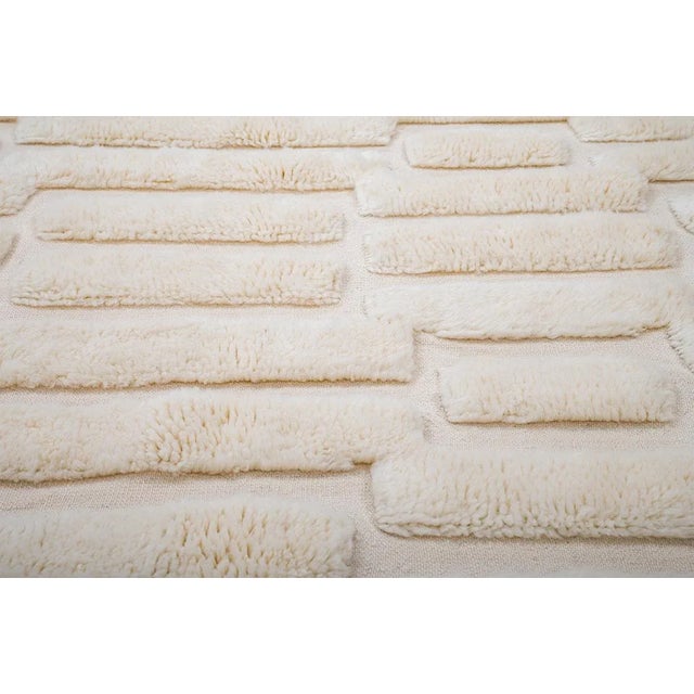 Contemporary Hand-Knotted Wool Rug by Azele Studio For Sale - Image 3 of 11