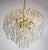 Metal Hollywood Regency Crystal Waterfall Chandelier from Swarovski, 1980s For Sale - Image 7 of 10