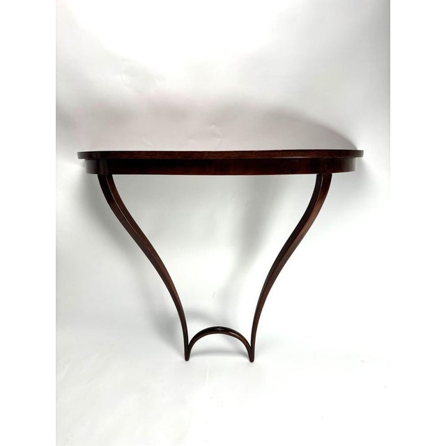 Mid-Century Wooden Hanging Console attributed to Carlo Enrico Rava, Italy, 1940s For Sale - Image 10 of 14