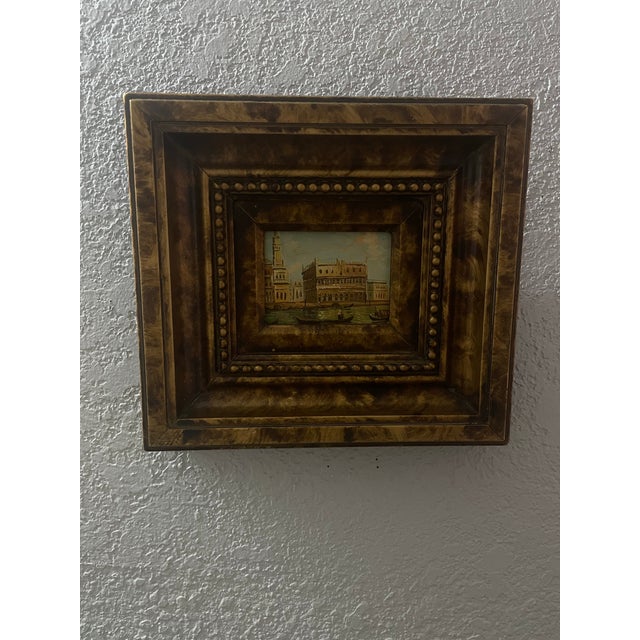 Oil Painting of Italy Portrayed in Three Dimensional Guilted Frames For Sale - Image 11 of 12
