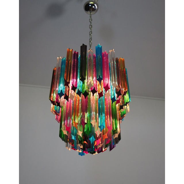 Murano Glass Elena Model Chandelier in the style of Venini Style, 1990 For Sale - Image 13 of 13