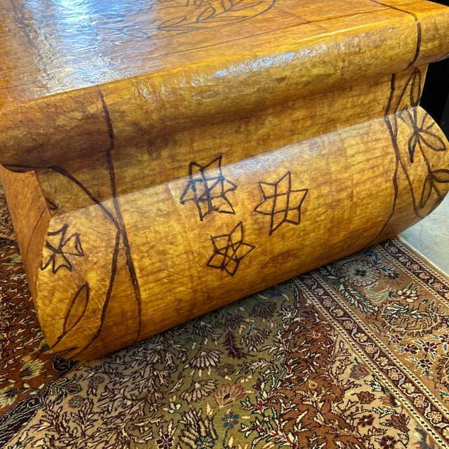 Hand Made Parchment Covered Side Table/ Coffee Table For Sale In Miami - Image 6 of 9