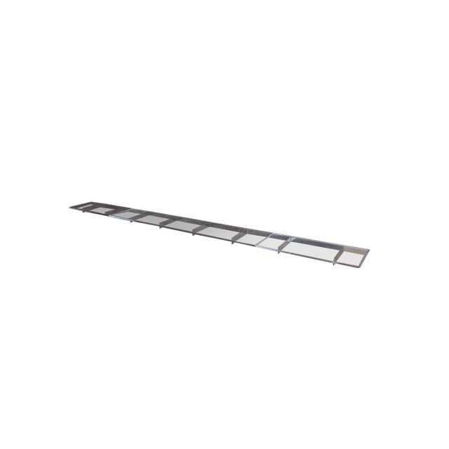Mid-Century Modern Monumental Mid Century Modern Lucite & Chrome Floating Wall Shelf Acrylic MCM For Sale - Image 3 of 18