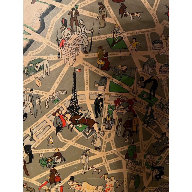 アート・デザイン・音楽 HISTORIC MAPS AND VIEWS OF PARIS Paris Map Landmarks Stock Illustrations – 1,130 Paris Map