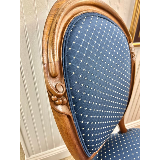 Mid 19th Century French Regency Balloon Back Side Chair For Sale - Image 4 of 5