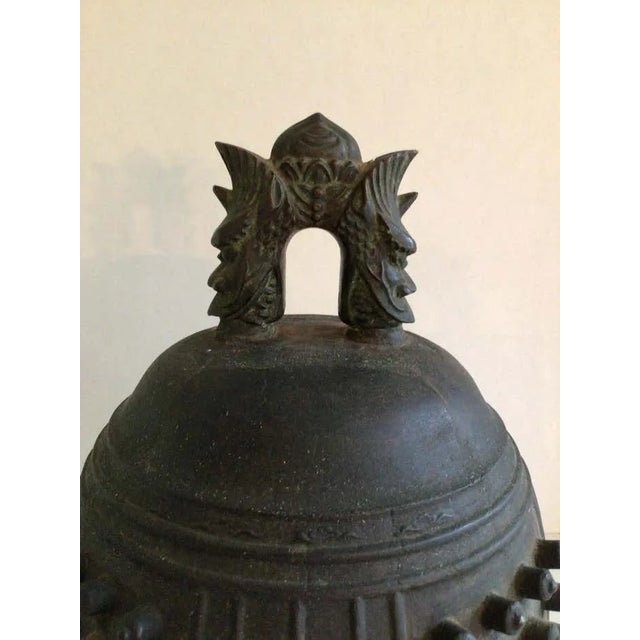 Religious 19th Century Bronze Temple Bell For Sale - Image 3 of 9