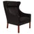 Scandinavian Wingback Chair in Teak and Leather attributed to Børge Mogensen for Fredericia For Sale - Image 9 of 9
