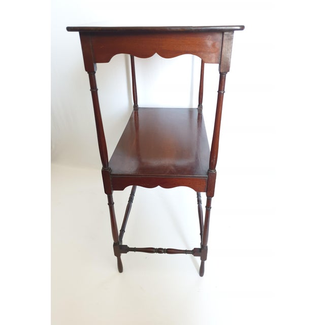 Brown Early 20th Century English Console Shelf Mahogany For Sale - Image 8 of 10