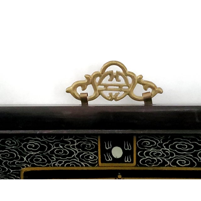 Reverse Glass Paintings Chinese Emperor Empress - Early 20th Century For Sale - Image 12 of 14