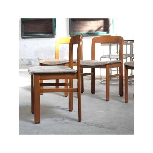 Vintage Brutalist Dining Chairs, 1970s, Set of 4 For Sale - Image 4 of 11