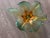 This vintage Murano art glass dish showcases the organic beauty and craftsmanship of Italian glassmaking. The piece...