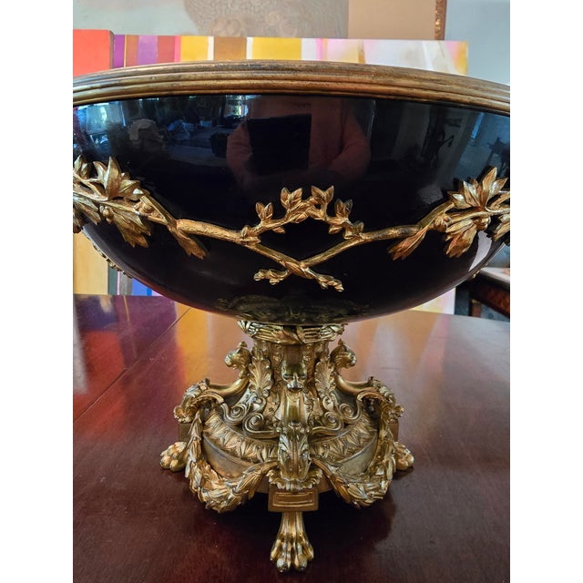 Early 19th Century Antique Sevres Style Bronze Figural Centerpiece For Sale - Image 5 of 12