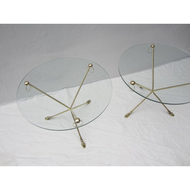 Bagues Style Bronze and Glass Tables - a Pair For Sale In New York - Image 6 of 9