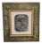 Framed Bronze Relief Plaque with Classical Face, 1950s For Sale
