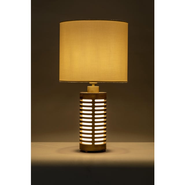 Not Yet Made - Made To Order Italian Pollux Table Lamp in Burnished Metal For Sale - Image 5 of 6