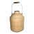 Large Antique Stoneware Jug With Cork Lid and Bail Handle For Sale