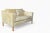 Danish Modern Patinated Tan Leather Loveseat in the Style of Børge Moge For Sale - Image 18 of 18