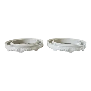 Pair of Vintage Rosenthal Maria Flower Centerpiece Ring Vases