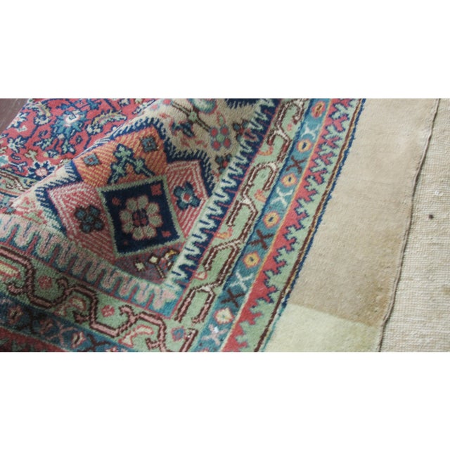 Camel Antique Turkish Serab Carpet, 12' X 14' For Sale - Image 8 of 9