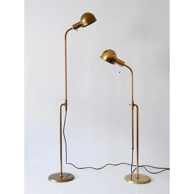 1970s Mid-Century Modern Bola Reading Floor Lamps by Florian Schulz, 1970s, Set of 2 For Sale - Image 5 of 18