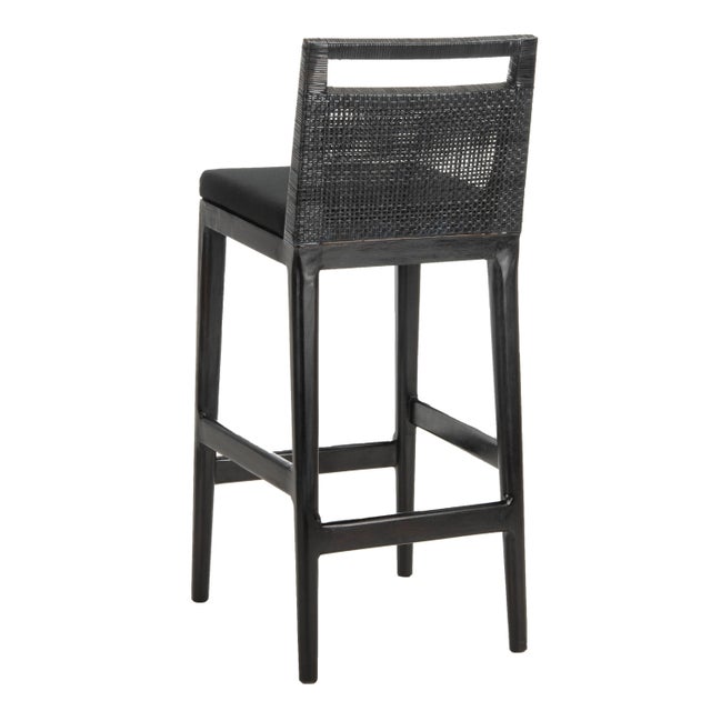 Wood Taylor Barstool in Black For Sale - Image 7 of 10