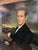 Mid 20th Century Mid 20th Century Oversized Oil Painting on Canvas, Full Height, Portrait of a Handsome Gentleman For Sale - Image 5 of 12