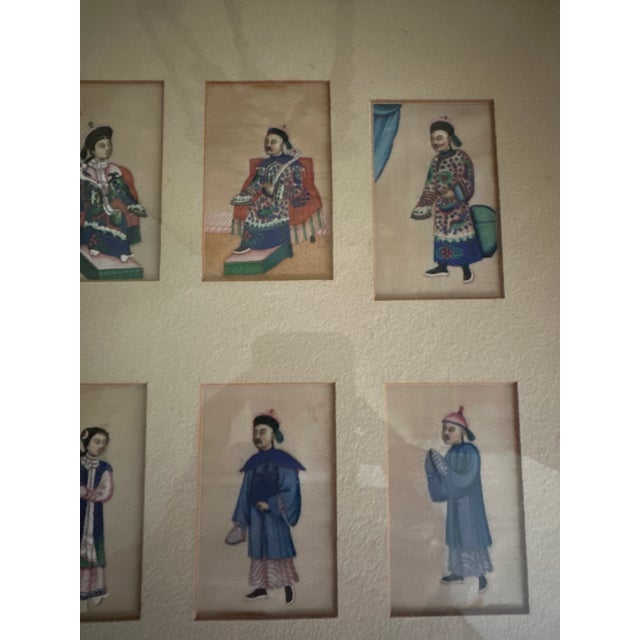 Framed 19th Century Well Executed Chinese Costume Watercolors For Sale - Image 11 of 12