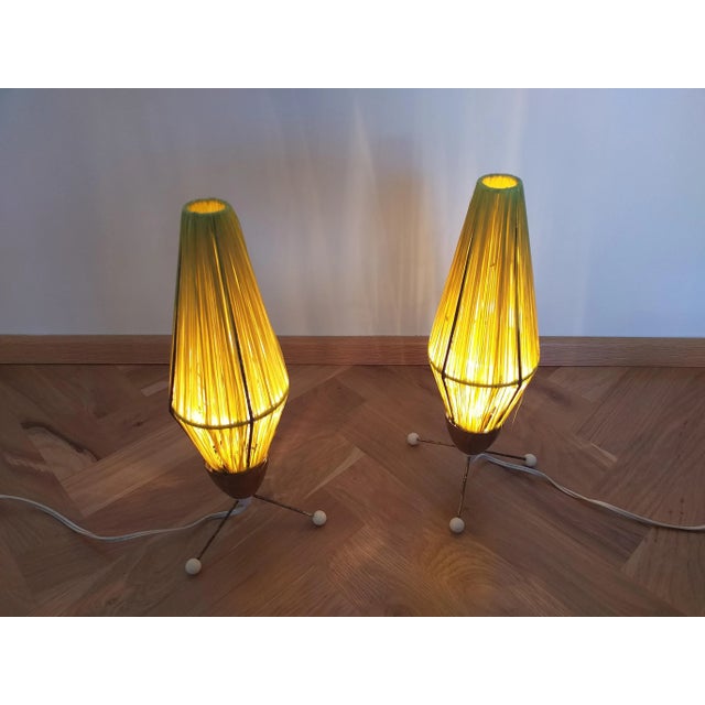 Mid-Century Modern Mid-Century Rocket Table Lamps, 1960s, Set of 2 For Sale - Image 3 of 13