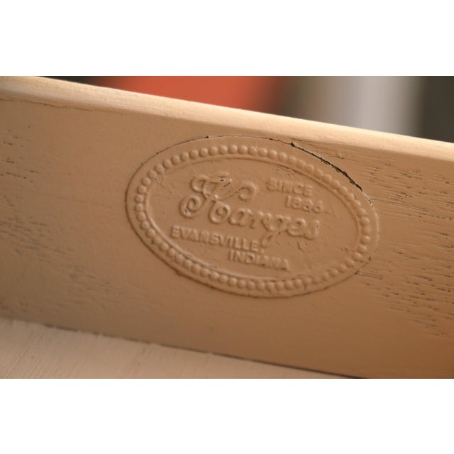 Vintage Karges Painted Console Table With Carved Base & Faux Stone Top For Sale - Image 18 of 18