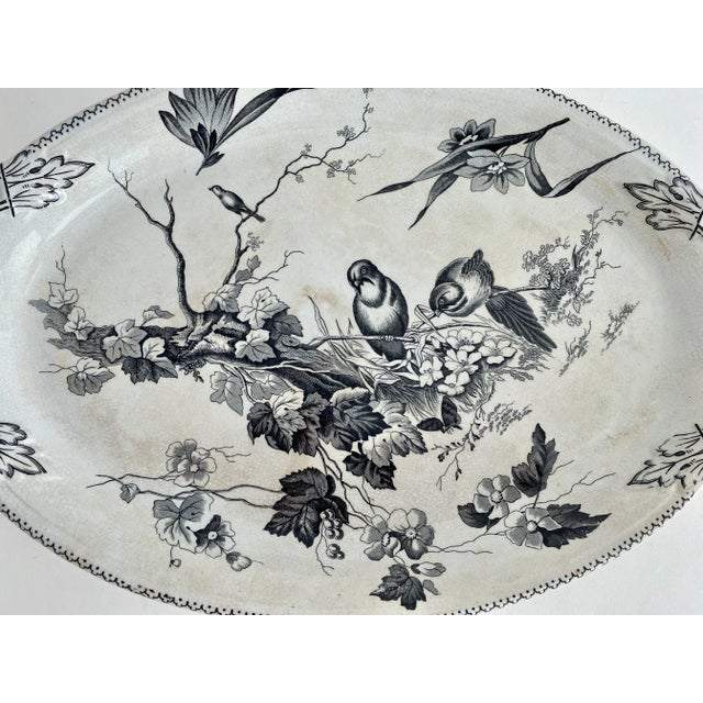 Late 19th Century 1880 English Woodlands Pottery Platter For Sale - Image 5 of 5