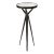 Adhara Aluminum Cocktail Table with Marble Top, 11" x 23.5" For Sale