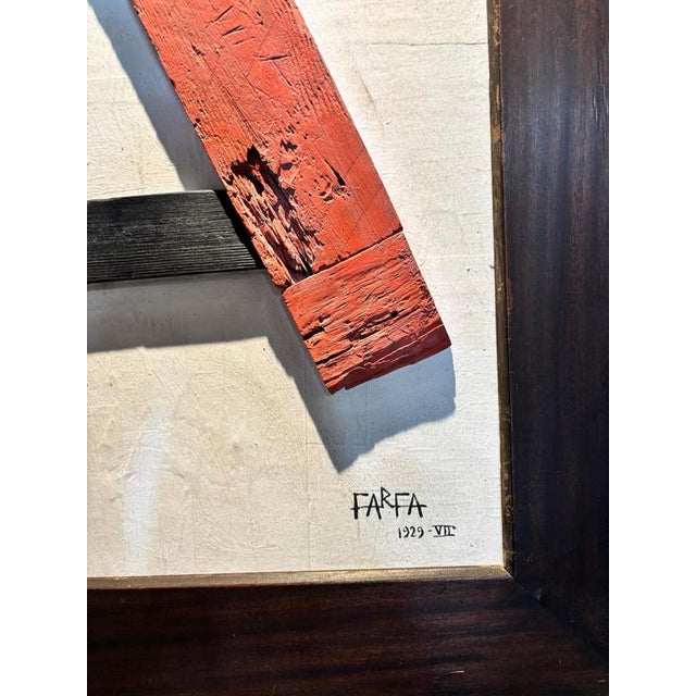 Vittorio Osvaldo Tommasini Farfa, Futurist Door 1929, Wood For Sale - Image 3 of 12